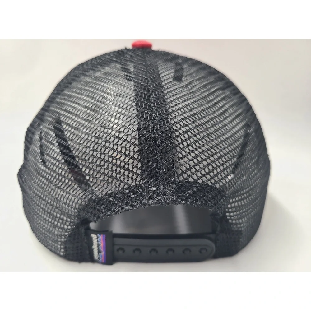 Patagonia Conquerors of the Useless Mesh Trucker‎ Snapback Hat Cap Men Red Black